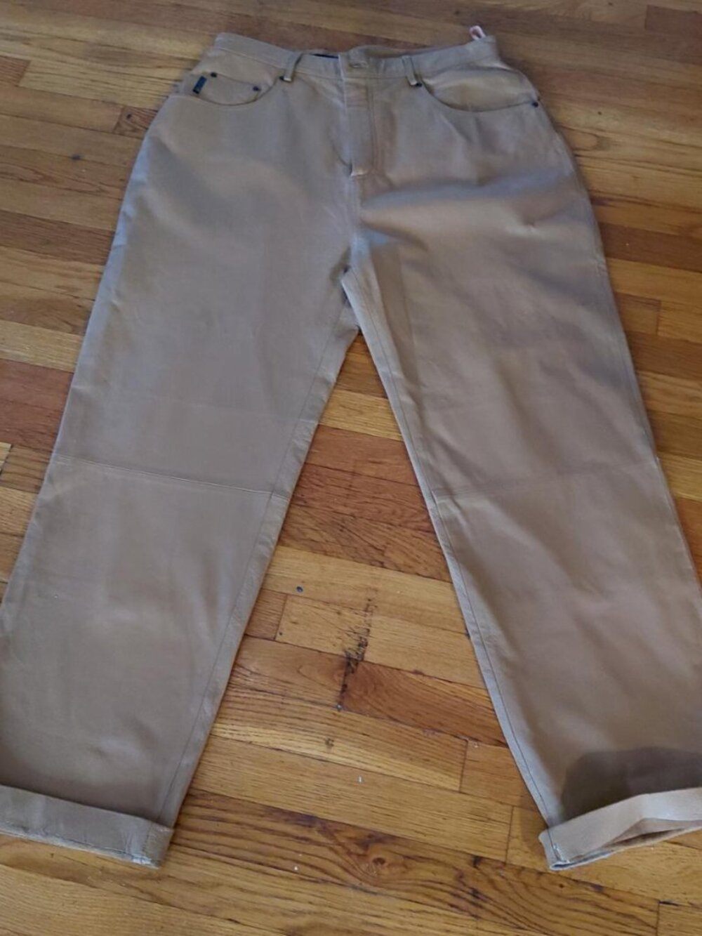 Rodelli Uomo Tan Leather Pants